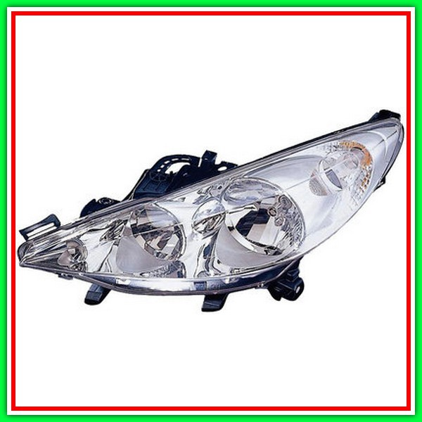Proiettore Sinistro H1-H7 Elettrico Con Motore Peugeot 207-(Anno 2006-2009)