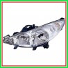 Proiettore Sinistro H1-H7 Elettrico Con Motore Peugeot 207-(Anno 2006-2009)