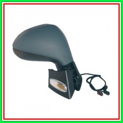 Retrovisore Destro Elettrico-Termico-Con Primer-Con Sonda-Con Fanale-Convesso-Cromato Peugeot 207-(Anno 2006-2009)