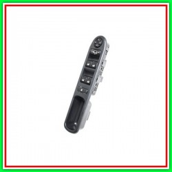 Pulsantiera Nera-4 Interruttori-Alzacristallo Porta Anteriore Sinistra-18 Pins Peugeot 207-(Anno 2006-2009)