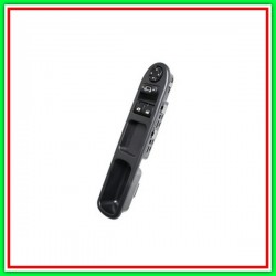 Pulsantiera Nera-2 Interruttori-Alzacristallo Porta Anteriore Sinistra-13 Pins Peugeot 207-(Anno 2006-2009)