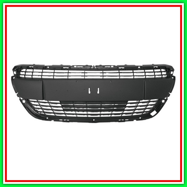 Black Radiator Grille With Chrome Moldings Mod Allure PEUGEOT 208-(Year 2015-2019)
