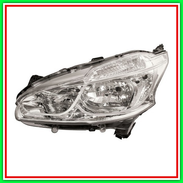 Left Projector H7-H7 Electric With electric PEUGEOT 208-(Year 2015-2019)