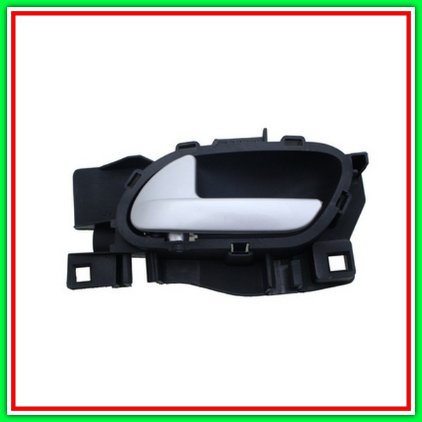 Front-Rear Left-With Silver-Mostrina-Black Lever handle PEUGEOT 208-(Year 2015-2019)