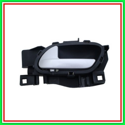 Front-Rear Left-With Silver-Mostrina-Black Lever handle PEUGEOT 208-(Year 2015-2019)
