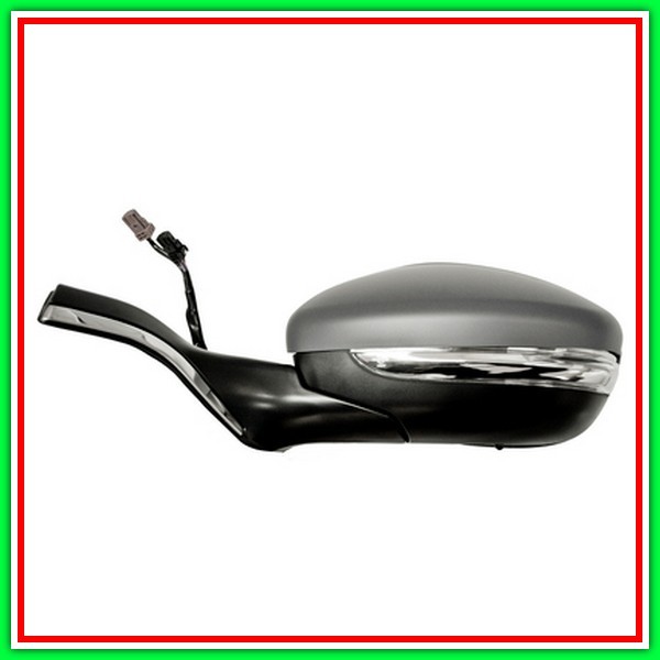 Left Electric-Thermal-With Primer-With Headlight-Lockable-With Chrome-Convex-Chrome Profile