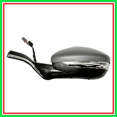 Left Electric-Thermal-With Primer-With Headlight-Lockable-With Chrome-Convex-Chrome Profile