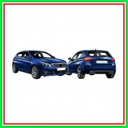 Kit Griglie Paraurti Anteriore-Nera (Destra+Sinistra) Peugeot-308 (T9)-Mod. 09/17-08/21