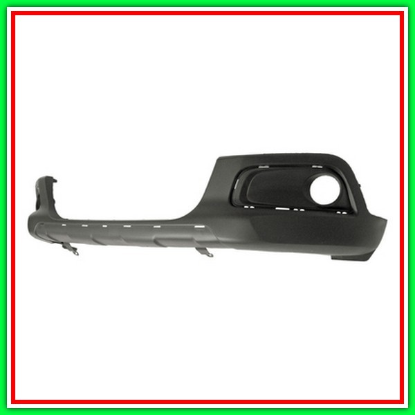Paraurti Anteriore Inferiore Nero Goffrato Con Sede Fendi Con Fori Cornice-Con Fori Modanatura Centrale Peugeot 2008-(2013-2016)