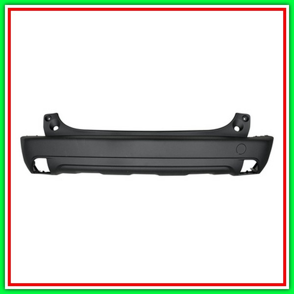 Paraurti Posteriore Nero Goffrato-Con Tappo Coprigancio-Con Tracce Pdc Peugeot 2008-(Anno 2013-2016)