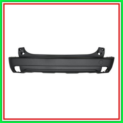 Paraurti Posteriore Nero Goffrato-Con Tappo Coprigancio-Con Tracce Pdc Peugeot 2008-(Anno 2013-2016)