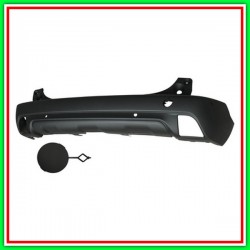Paraurti Posteriore Nero Goffrato Con Fori Pdc-Supporti Peugeot 2008-(Anno 2013-2016)