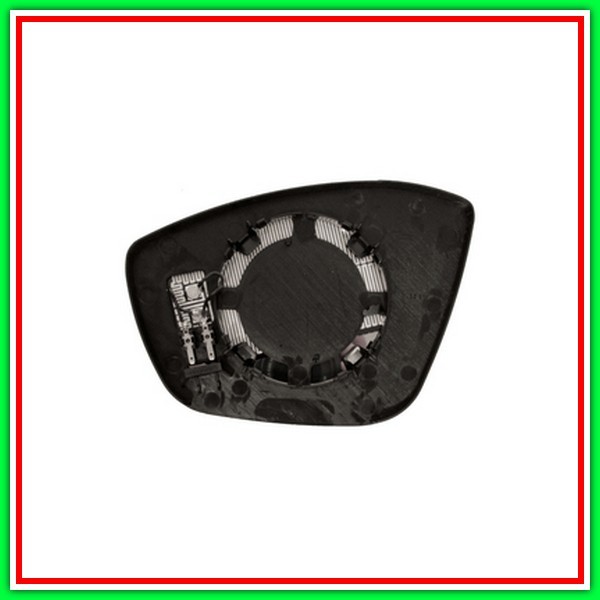 Piastra Specchio Destra Convessa-Termica Cromata Peugeot 2008-(Anno 2013-2016)