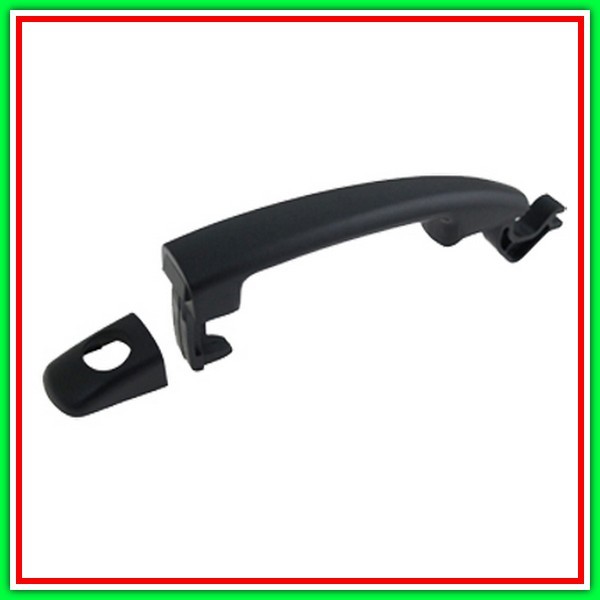 Maniglia Esterna Anteriore Sinistra-Portellone-Nera-Con Foro Nottolino Peugeot 2008-(Anno 2013-2016)