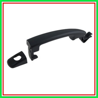 Maniglia Esterna Anteriore Sinistra-Portellone-Nera-Con Foro Nottolino Peugeot 2008-(Anno 2013-2016)