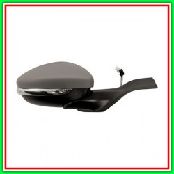 Retrovisore Destro Elettrico-Termico-Con Primer-Con Sonda-Con Fanale-Convesso-Cromato-6H3P-6H6P Peugeot 2008-(Anno 2013-2016)