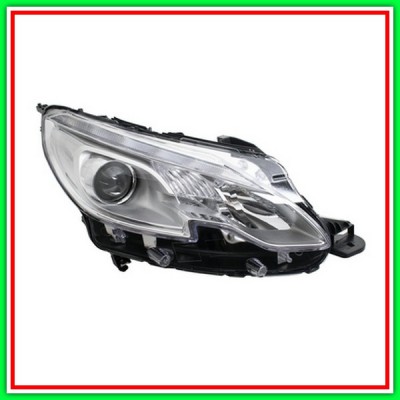 Proiettore Destro H7+H7 Elettrico Senza Motore-Led Peugeot-2008-Mod. 04/13-03/16