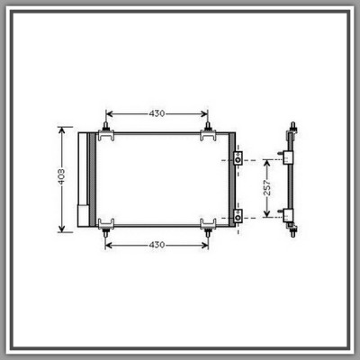 Condensatore Peugeot 3008-(Anno 2009-2013)
