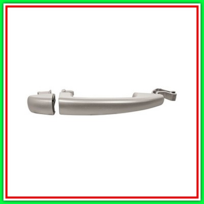 Maniglia Esterna Anteriore Destra-Sinistra-Posteriore Destra-Sinistra-Argento-Senza Foro Nottolino Peugeot 3008-(Anno 2013-2017)