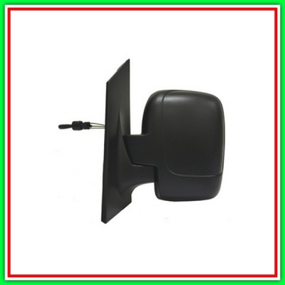 Retrovisore Sinistro A Cavi-Nero-Convesso-Cromato-Vetro Singolo Peugeot Expert-(Anno 2007-2016)