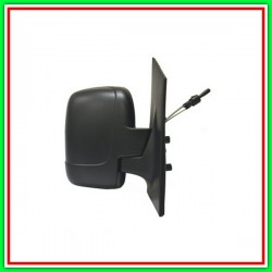 Retrovisore Destro A Cavi-Nero-Convesso-Cromato-Vetro Doppio Peugeot Expert-(Anno 2007-2016)
