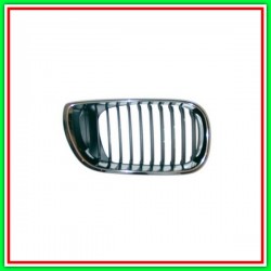 Griglia Radiatore Destra-Cromata-Nera Bmw Serie 3-E46-(Anno 2001-2005)
