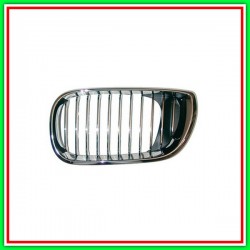 Griglia Radiatore Sinistra Cromata-Cromata-Nera Bmw Serie 3-E46-(Anno 2001-2005)
