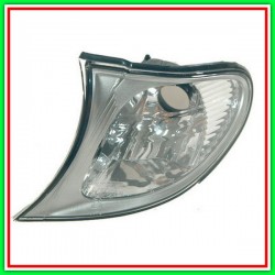 Fanale Anteriore Sinistro Bianco Senza Porta Lampada Cornice Cromato Bmw Serie 3-E46-(Anno 2001-2005)