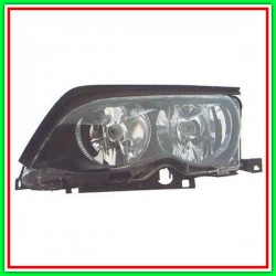 Proiettore Sinistro H7-H7 Elettrico Con Motore-Nero Bmw Serie 3-E46-(Anno 2001-2005)