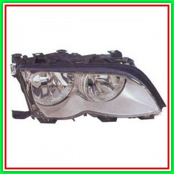 Proiettore Destro H7-H7 Elettrico Con Motore-Argento Bmw Serie 3-E46-(Anno 2001-2005)