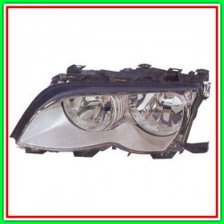 Proiettore Sinistro H7-H7 Elettrico Con Motore-Argento Bmw Serie 3-E46-(Anno 2001-2005)