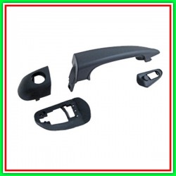 Maniglia Esterna Anteriore Sinistra Nera-Con Foro Nottolino Bmw Serie 3-E46-(Anno 2001-2005)