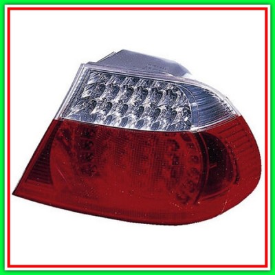 Left Left Headlight-Without Lamp-Red-White-Led BMW Series 3-E46 Coupe-(Year 2001-2003)