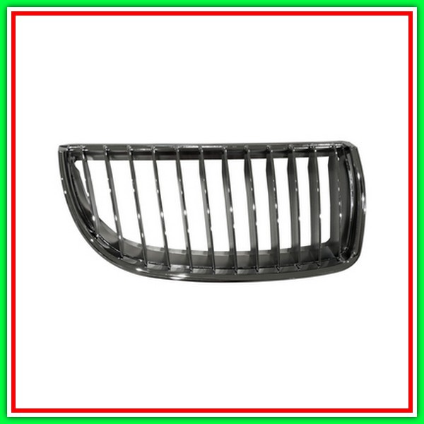 Griglia Radiatore Destra-Cromata-Nera Bmw Serie 3-E90E91-(Anno 2005-2009)