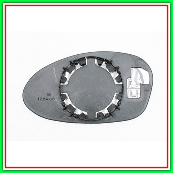 Piastra Specchio Destra Asferica-Termica Cromata Bmw Serie 3-E90E91-(Anno 2005-2009)