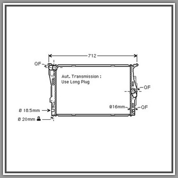 Radiatore Bmw Serie 3-E90E91-(Anno 2005-2009)