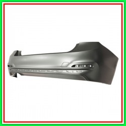 Paraurti Rear-Primer-Plug Hook Cover-Molding Holes-Tracks Pdc E Park Assist-Exhaust Double Left