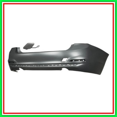Paraurti Posteriore-Primer-Tappo Gancio-Fori Modanatura-Tracce Pdc-Scarico Singolo A Destra E Sinistra-4 Porte Luxury-Sportline