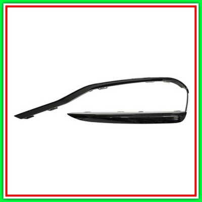 Modanatura Destra Nera Goffrata-Paraurti Anteriore Modsport Line Bmw Serie 3-F30F31 Lci-(Anno 2015-2018)