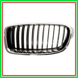 Radiator Grille Left Chrome-Chrome-Black-Mod Basis BMW Series 3-F30F31 Lci-(Year 2015-2018)