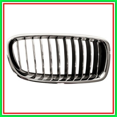 Griglia Radiatore Destra Cromata-Cromata-Nera-Mod Luxury Line Bmw Serie 3-F30F31 Lci-(Anno 2015-2018)