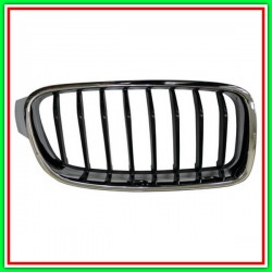 Radiator Grille Right-Chrome-Black-Mod Sport Line BMW Series 3-F30F31 Lci-(Year 2015-2018)