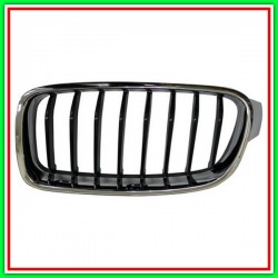 Radiator Grille Left-Chrome-Black-Mod Sport Line BMW Series 3-F30F31 Lci-(Year 2015-2018)