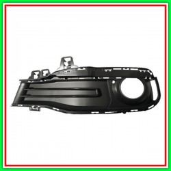 Griglia Sinistra Paraurti Goffrata Nera Chiusa-Con Sede Fendinebbia Mod Luxury Bmw Serie 3-F30F31 Lci-(Anno 2015-2018)
