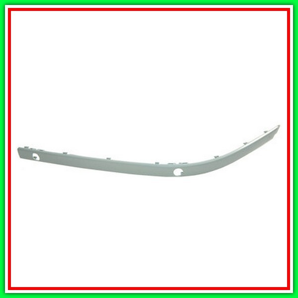 Modanatura Destra-Con Fori Pdc-Paraurti Anteriore Mod Fino Ago 2001 Bmw Serie 5-E39-(Anno 2000-2003)