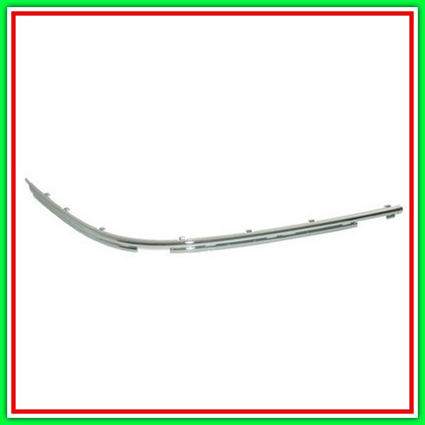 Molding Left Chrome-PARAURTI Front Mod 09-01 Onwards BMW Series 5-E39-(Year 2000-2003)