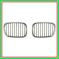 Griglia Radiatore Destra Cromata-Nera Nera Bmw Serie 5-E39-(Anno 2000-2003)