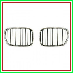 Griglia Radiatore Sinistra Cromata-Cromata-Nera Bmw Serie 5-E39-(Anno 2000-2003)
