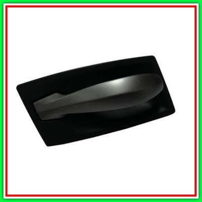 Right Front-Rear Inner Handle With Silver-Dark-Black Mostrina Lever BMW Series 5-E60E61-(Year 2003-2007)