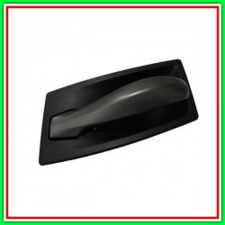 Left Front-Rear Inner Handle With Silver-Dark-Black Mostrina Lever BMW Series 5-E60E61-(Year 2003-2007)